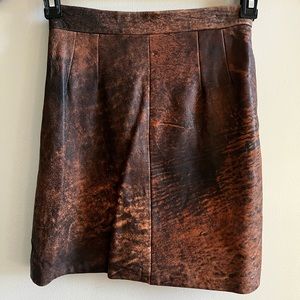 Vintage leather pencil skirt